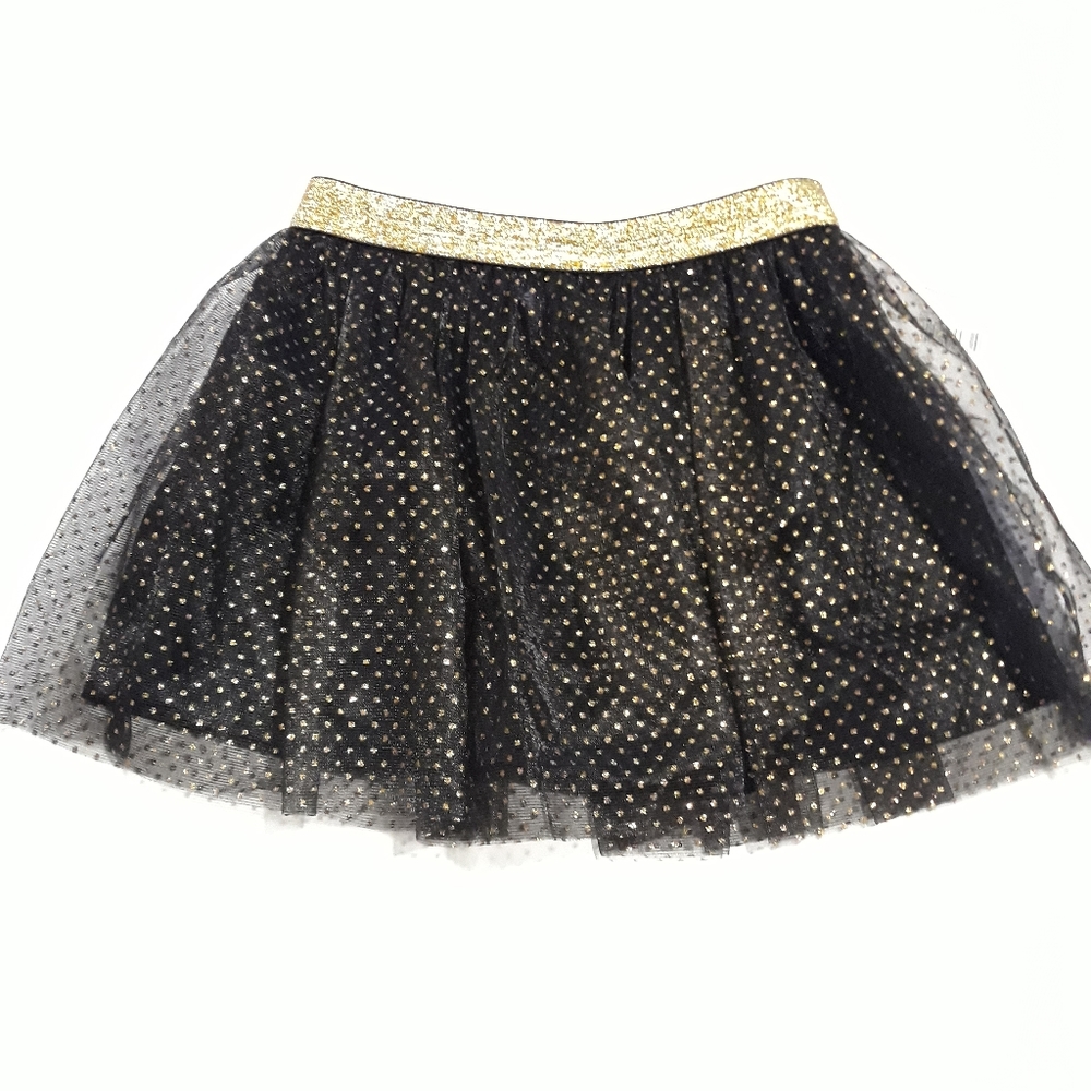Gold Polka Dot Mesh Tutu
